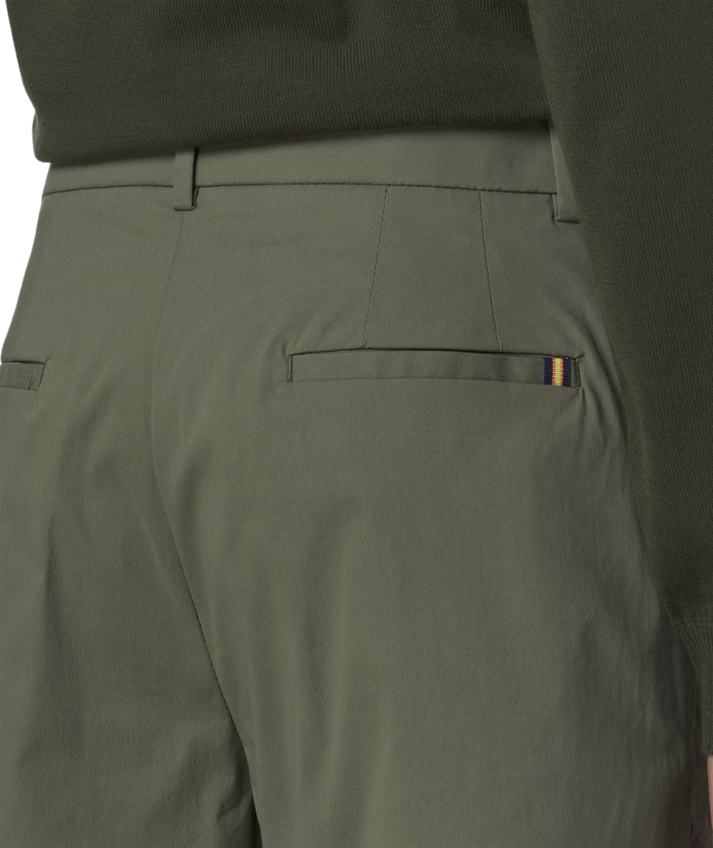 K-Way Bermuda Chino Stretch Nive Twill Tech K6133MW Verde