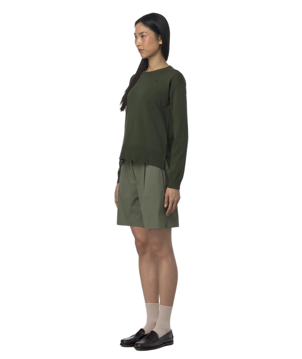 K-Way Bermuda Chino Stretch Nive Twill Tech K6133MW Verde