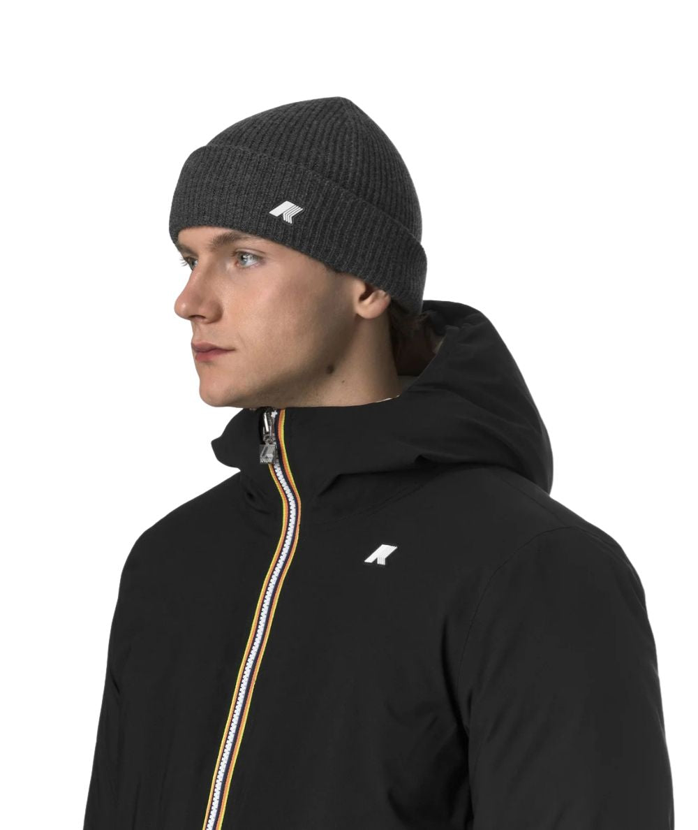 K-Way Berretto Unisex in Lana K2132HW Grigio Melange