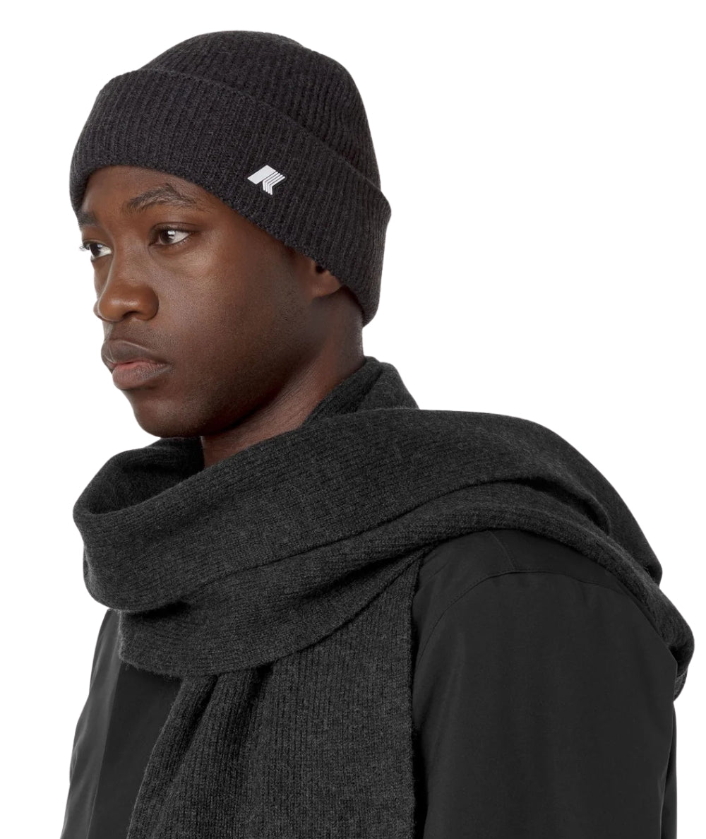 K-Way Berretto in lana Brice K2132HW Nero Melange