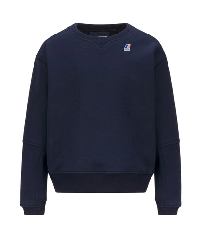 K-Way Felpa P. Nael Brushed Pc K7141TW Blu scuro