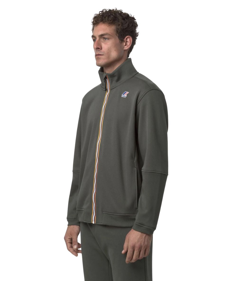 K-Way Felpa Pepin Brushed Pc K4147MW Verde