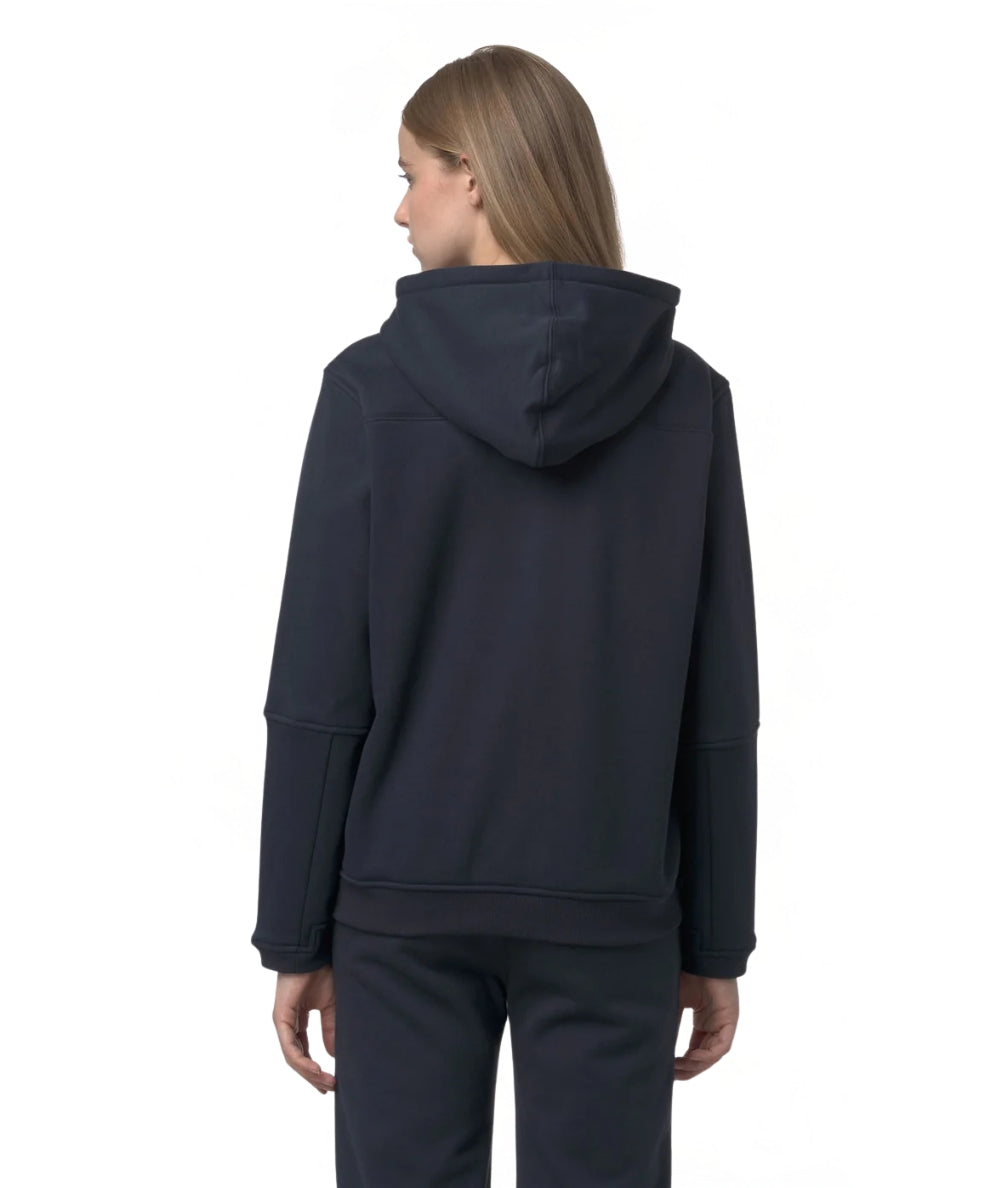 K-Way Felpa con Cappuccio Prosper Brushed Pc K4147LW Blu Scuro