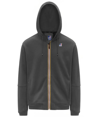 K-Way Felpa con Cappuccio Prosper Brushed Pc K4147LW Grigio
