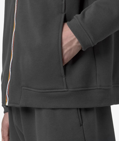 K-Way Felpa con Cappuccio Prosper Brushed Pc K4147LW Grigio