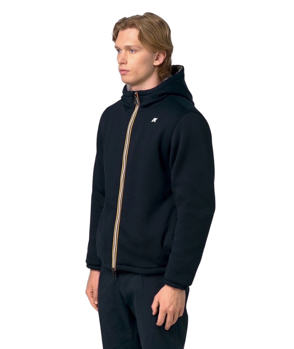 K-Way Giacca Jack Light Spacer Fur Double K4132IW Blu Scuro