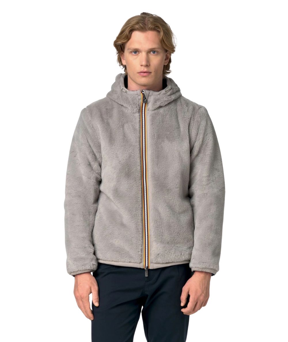 K-Way Giacca Jack Light Spacer Fur Double K4132IW Blu Scuro