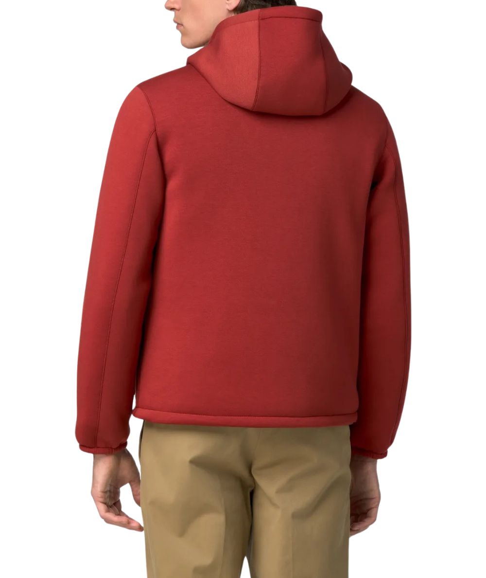 K-Way Giacca Jack Spacer Nylon Double K8142YW Rosso Verde Militare