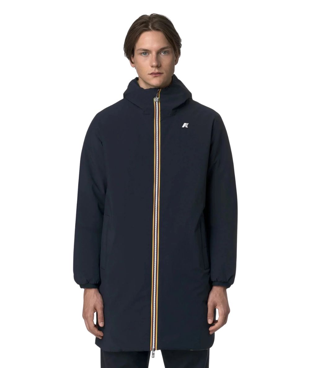 K-Way Giacca Jacob St Warm Double K6128WW Beige Blu Scuro