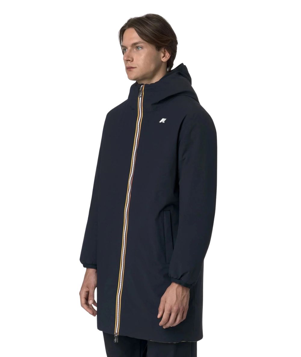 K-Way Giacca Jacob St Warm Double K6128WW Beige Blu Scuro
