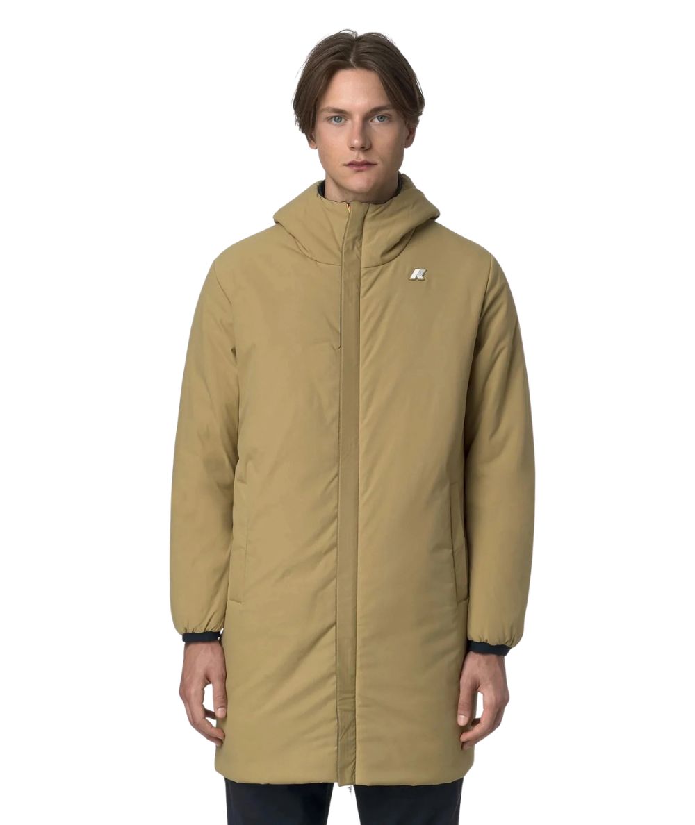 K-Way Giacca Jacob St Warm Double K6128WW Beige Blu Scuro