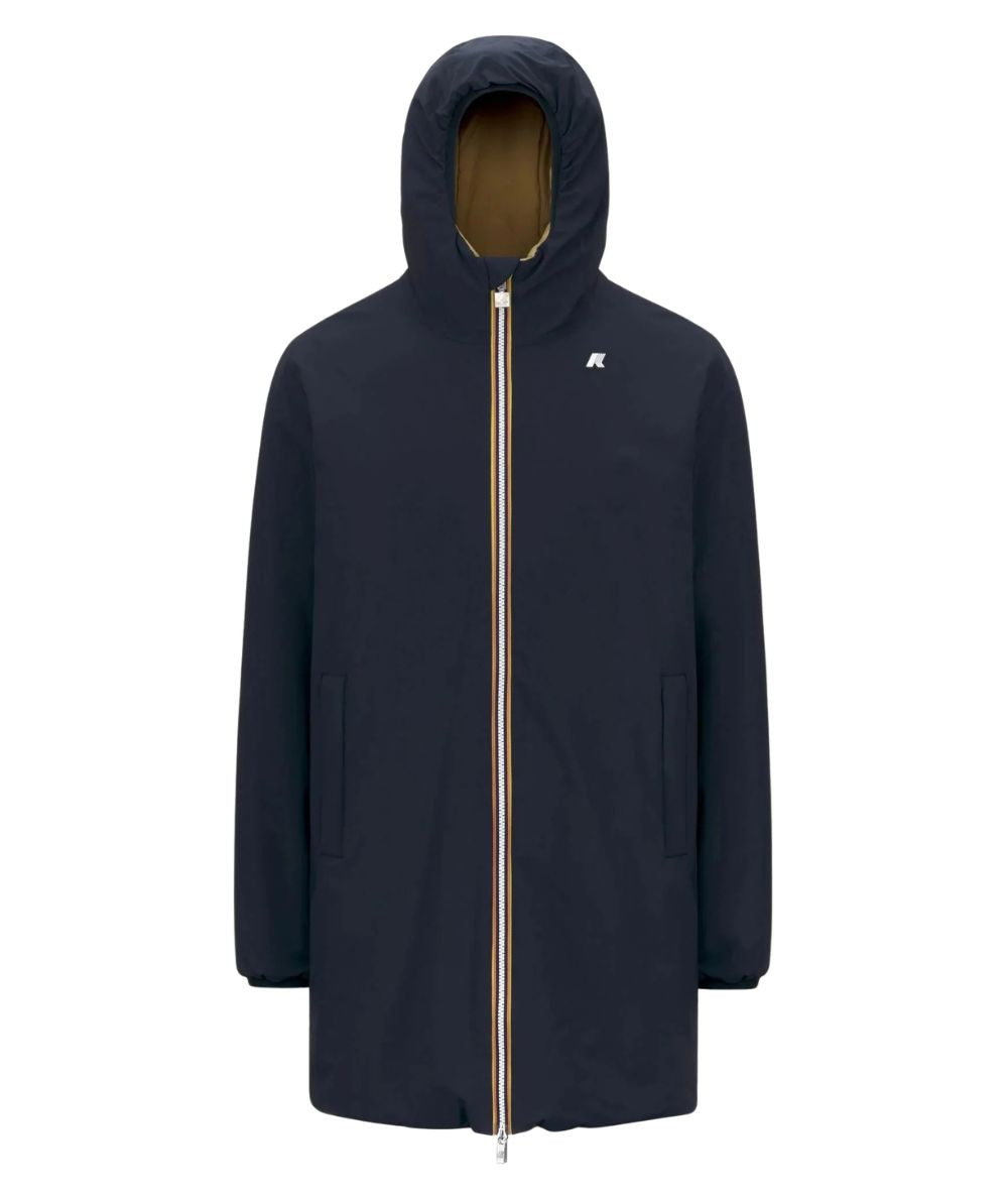 K-Way Giacca Jacob St Warm Double K6128WW Beige Blu Scuro 