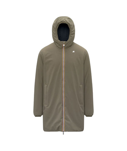 K-Way Giacca Jacob St Warm Double K6128WW Verde Militare Blu Scuro