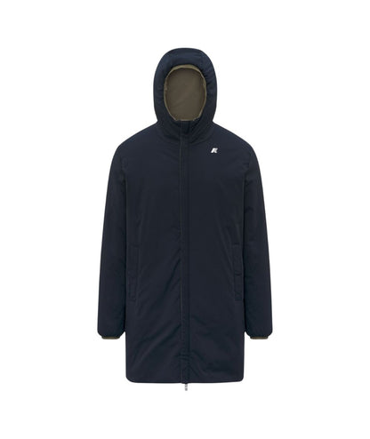 K-Way Giacca Jacob St Warm Double K6128WW Verde Militare Blu Scuro