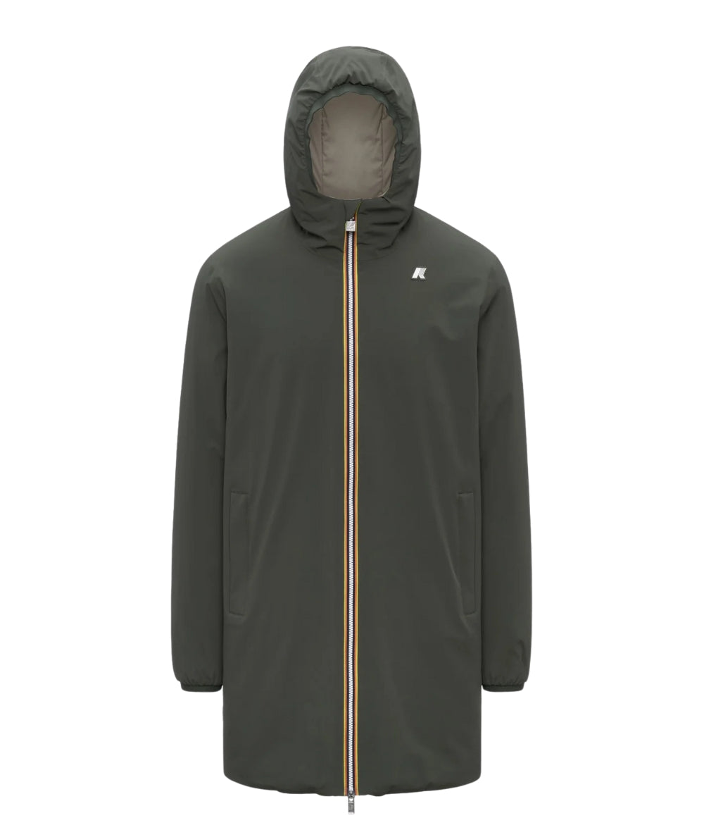 K-Way Giacca Jacob St Warm Double K6128WW Verde Scuro 