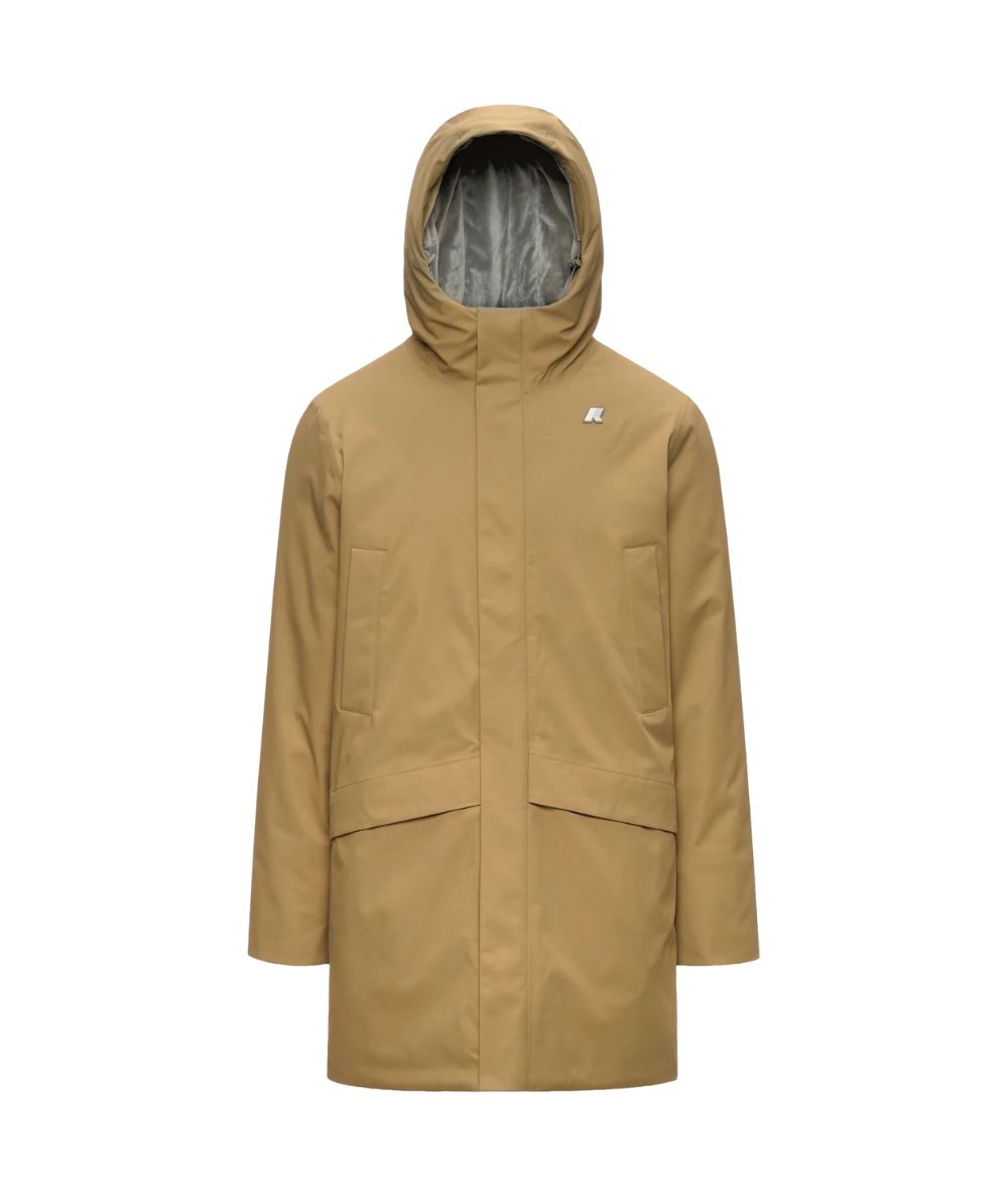 K-Way Giacca Jarno Twill Marmotta K8133FW Beige Grigio