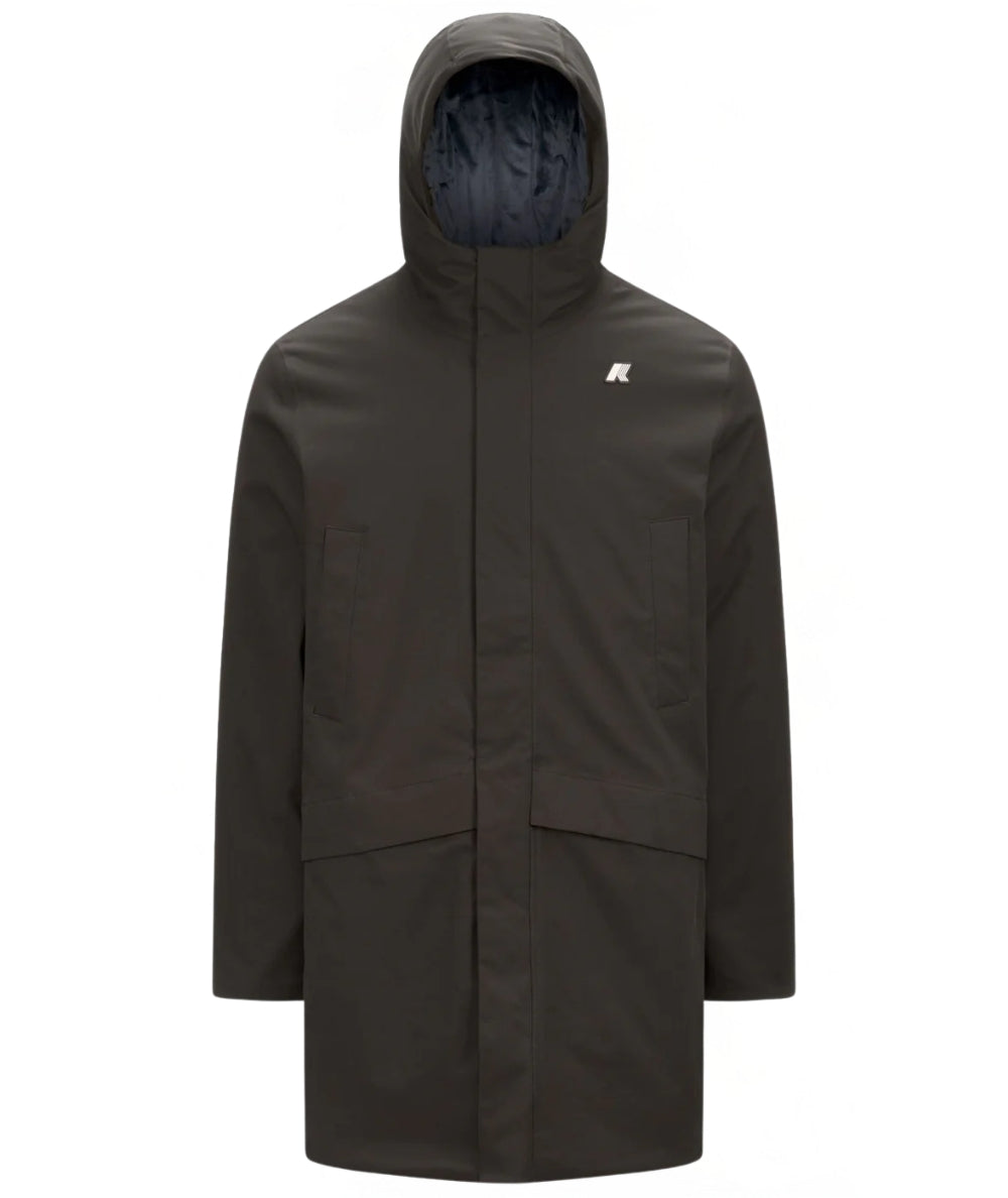 K-Way Giacca Jarno Twill Marmotta K8133FW Verde Scuro Blu