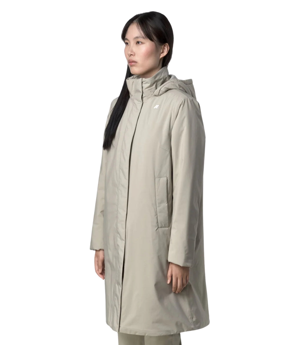 K-Way Giacca Lunga Sonja Soft Touch K2135VW Beige