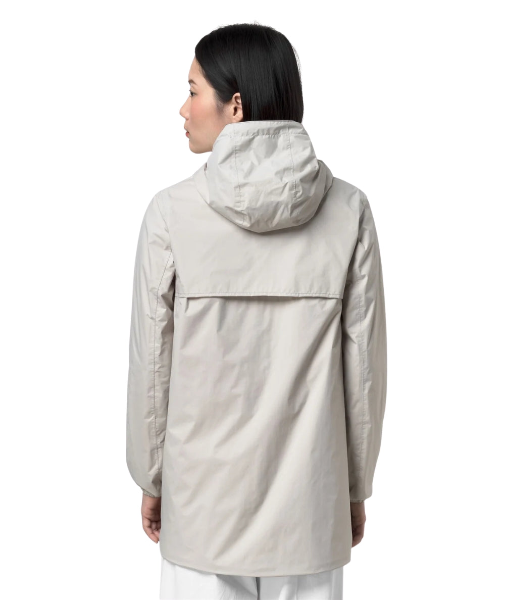 K-Way Giacca Midi Reversibile Sophie Plus.2 K7123MW Beige Bianco