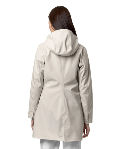 K-Way Giacca Midi con Tasche Mathy Bonded Jersey K7127JW Beige