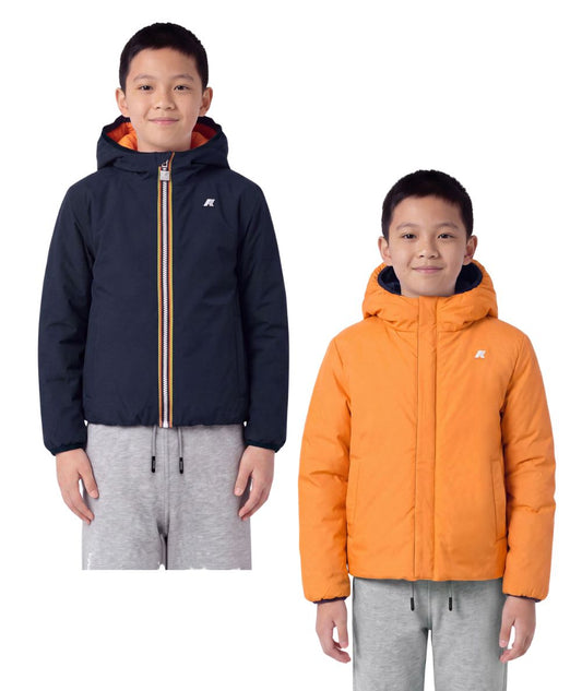 K-Way Giacca P. Jack St Warm Double K71337W Blu Scuro Arancio