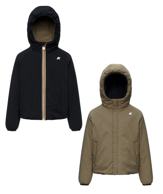 K-Way Giacca P. Jack St Warm Double K71337W Nero Verde Militare