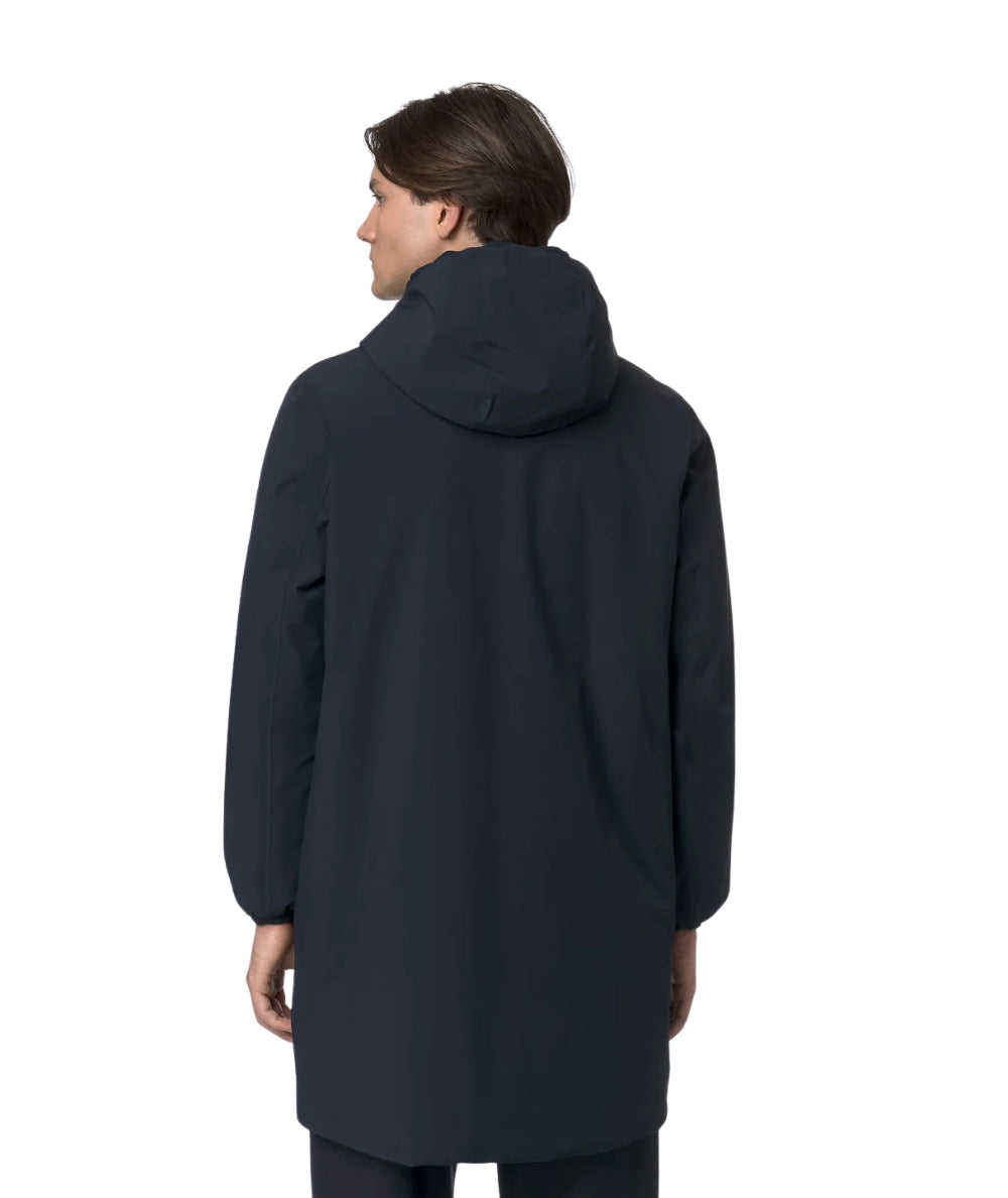 K-Way Giacca Reversibile Jacob St Warm Double K6128WW Blu Scuro Beige