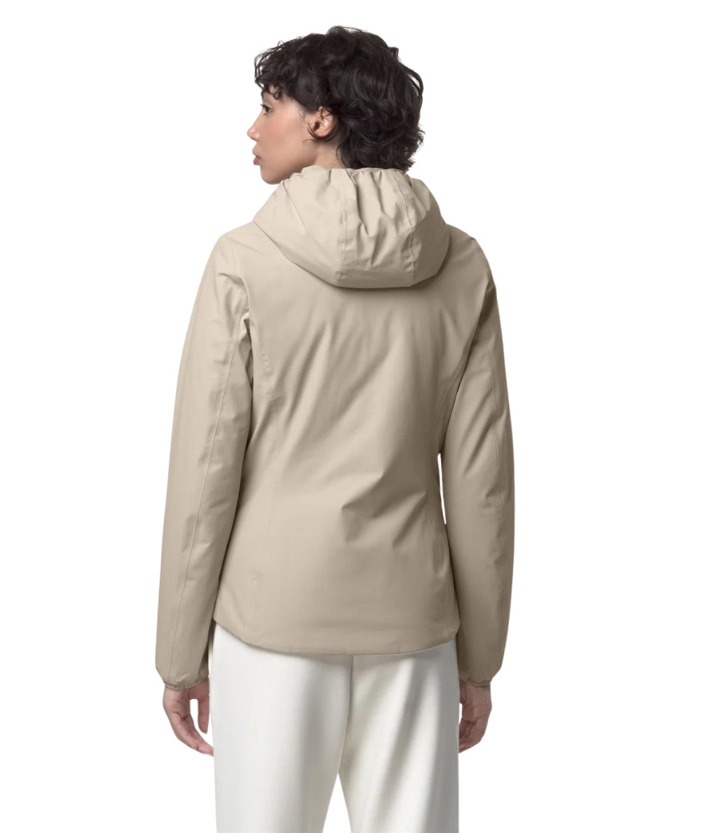 K-Way Giacca Reversibile Lily St Warm D K6128TW Beige Bianco