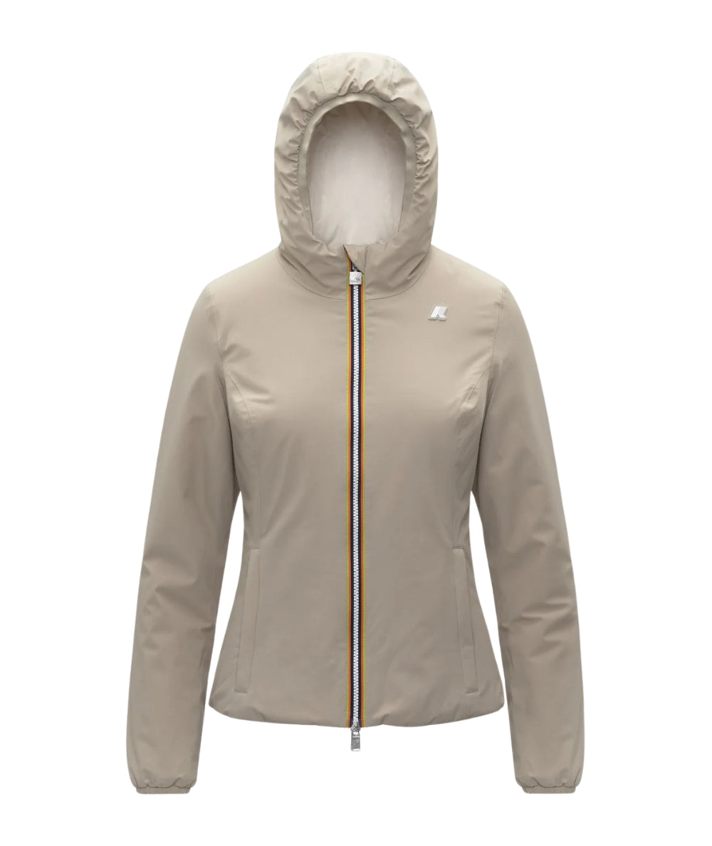 K-Way Giacca Reversibile Lily St Warm D K6128TW Beige Bianco