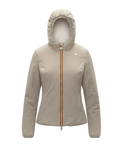 K-Way Giacca Reversibile Lily St Warm D K6128TW Beige Bianco
