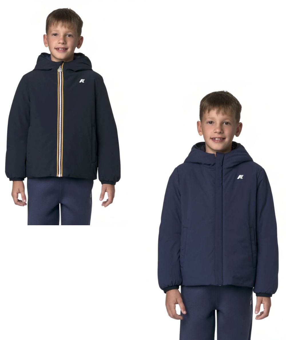 K-Way Giacca Reversibile P. Jack St Warm Double K71337W Blu Scuro Blu Cobalto