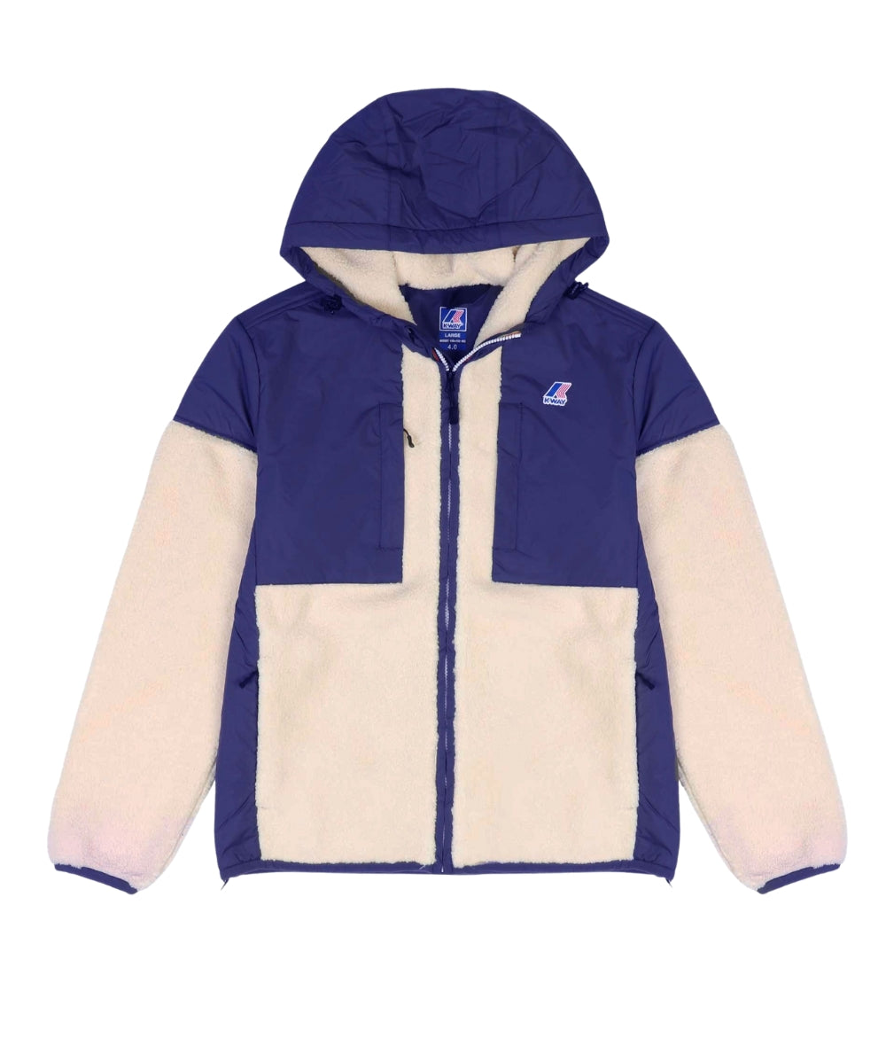 K-Way Giacca Samson 4.0 Orsetto K5122SW Blu Scuro Ecrù