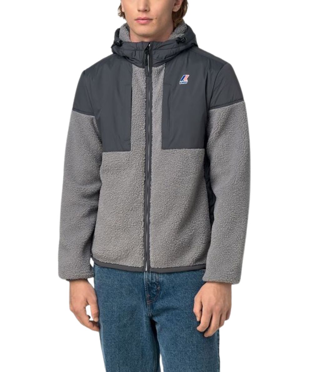 K-Way Giacca Samson 4.0 Orsetto K5122SW Grigio Grigio Ghiaccio