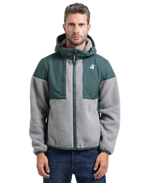 K-Way Giacca Samson 4.0 Orsetto K5122SW Verde Grigio Ghiaccio