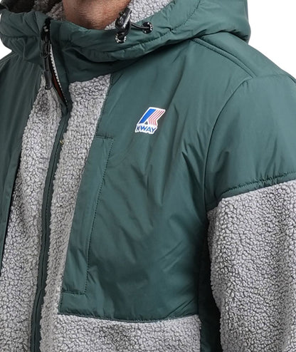 K-Way Giacca Samson 4.0 Orsetto K5122SW Verde Grigio Ghiaccio