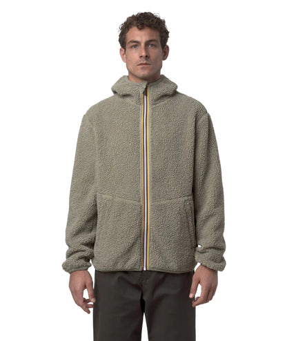 K-Way Giacca Sherpa Reversibile K3132NW Verde