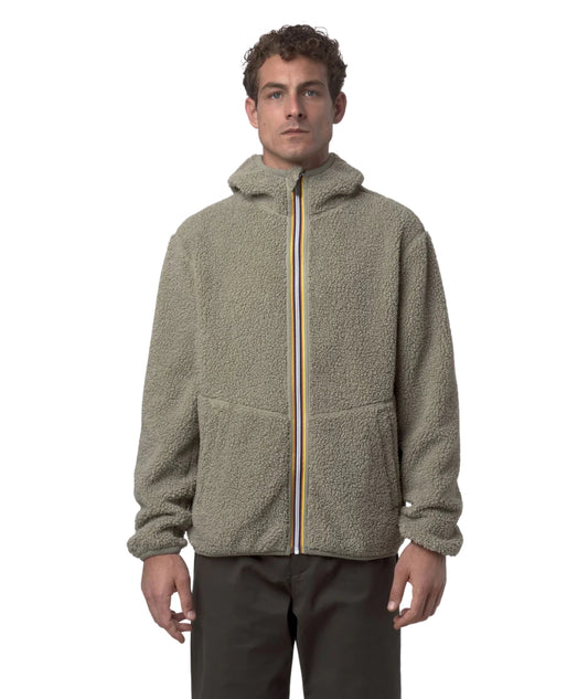 K-Way Giacca Sherpa Reversibile K3132NW Verde