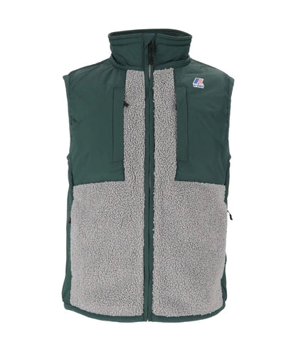 K-Way Gilet Vital 4.0 Orsetto K5122RW Verde Grigio Ghiaccio