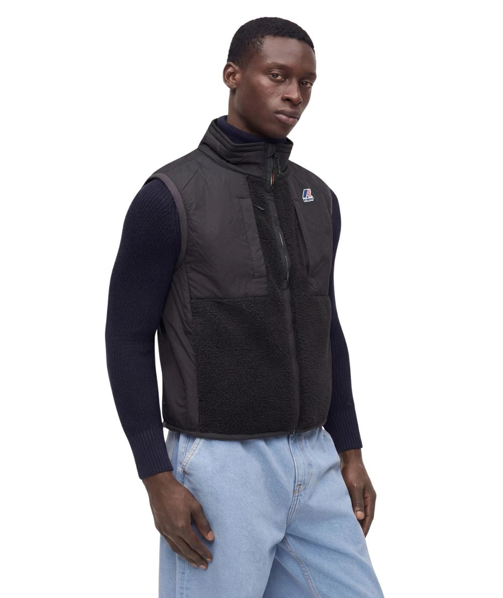 K-Way Gilet in Pile Vital 4.0 Orsetto K5122RW Nero