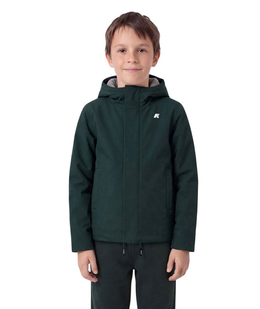 K-Way Giubbo P. Jacko Twill Marmotta K1128FW Verde Grigio