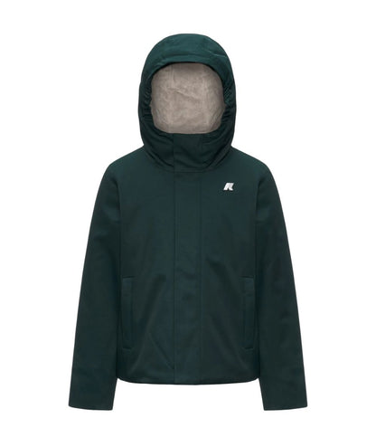 K-Way Giubbo P. Jacko Twill Marmotta K1128FW Verde Grigio