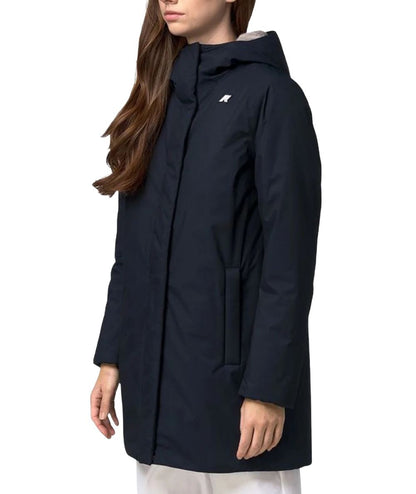 K-Way Giubbotto Sophie Twill Soft Beaver K8144CW Blu Grigio