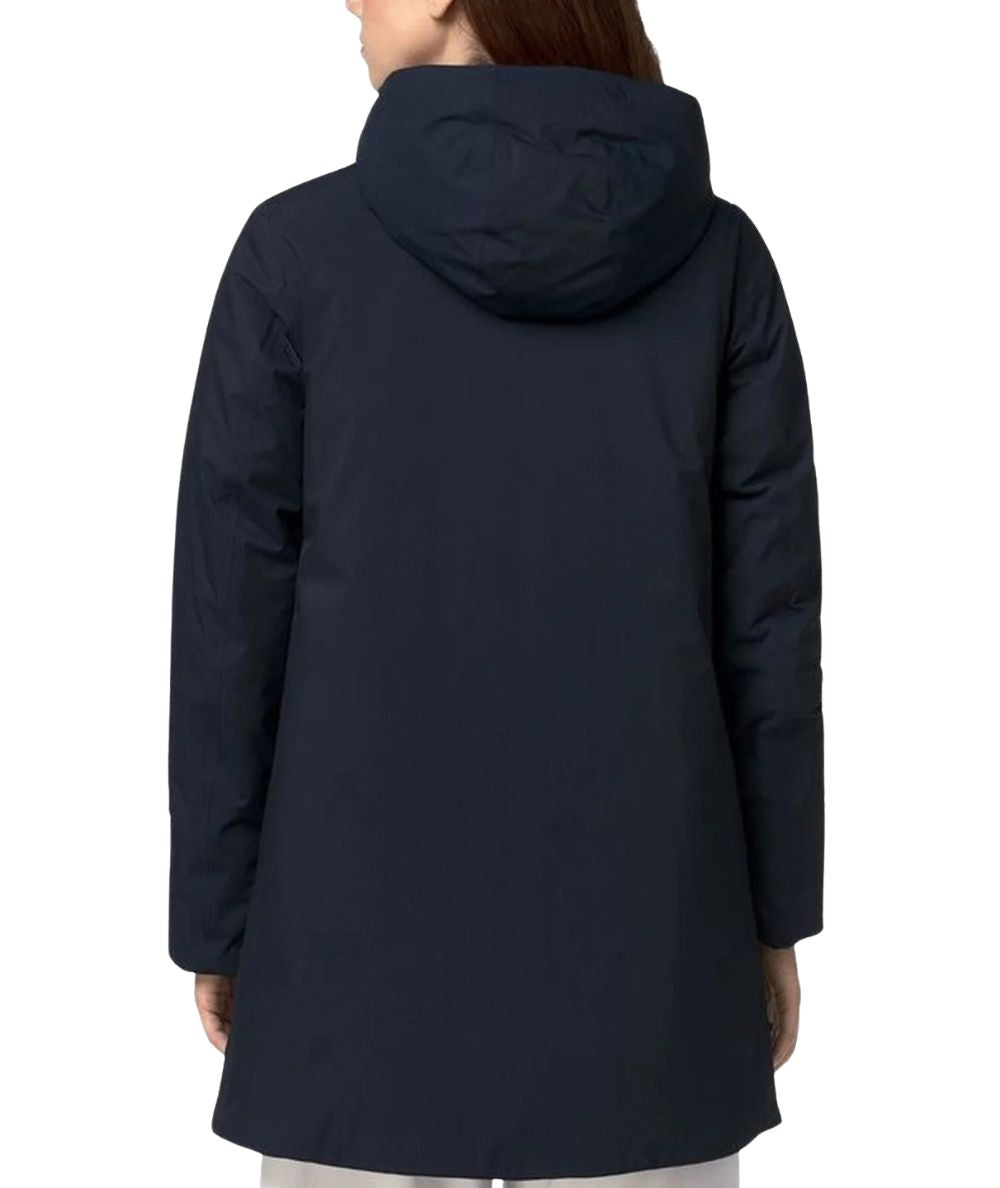 K-Way Giubbotto Sophie Twill Soft Beaver K8144CW Blu Grigio