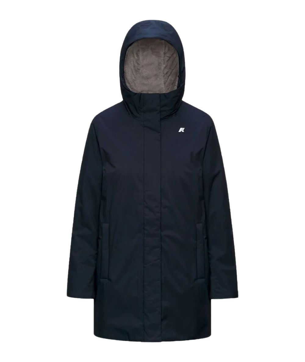 K-Way Giubbotto Sophie Twill Soft Beaver K8144CW Blu Grigio