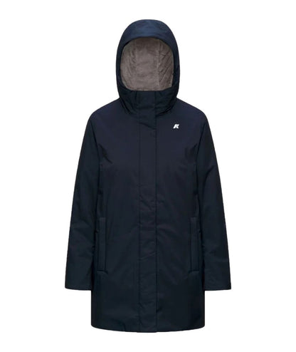K-Way Giubbotto Sophie Twill Soft Beaver K8144CW Blu Grigio