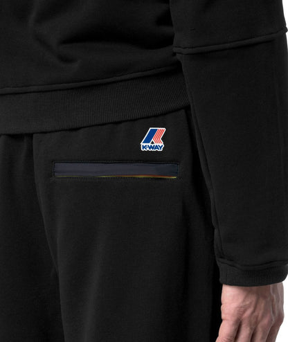 K-Way Pantaloni in Felpa Philbert Poly Cotton K3134EW Nero