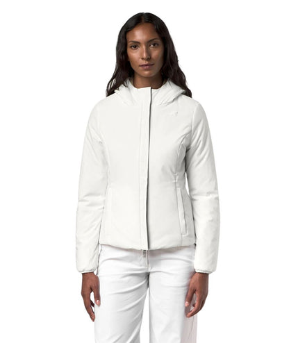 K-Way Piumino Corto Lily St Warm Double K6128TW Beige Bianco