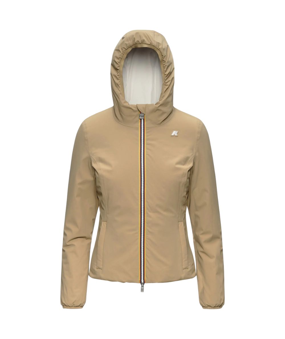 K-Way Piumino Corto Lily St Warm Double K6128TW Beige Bianco 