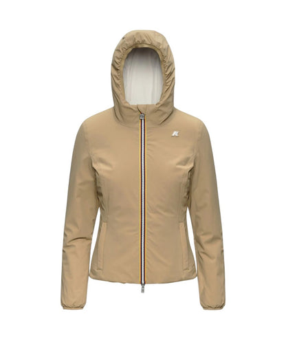 K-Way Piumino Corto Lily St Warm Double K6128TW Beige Bianco 