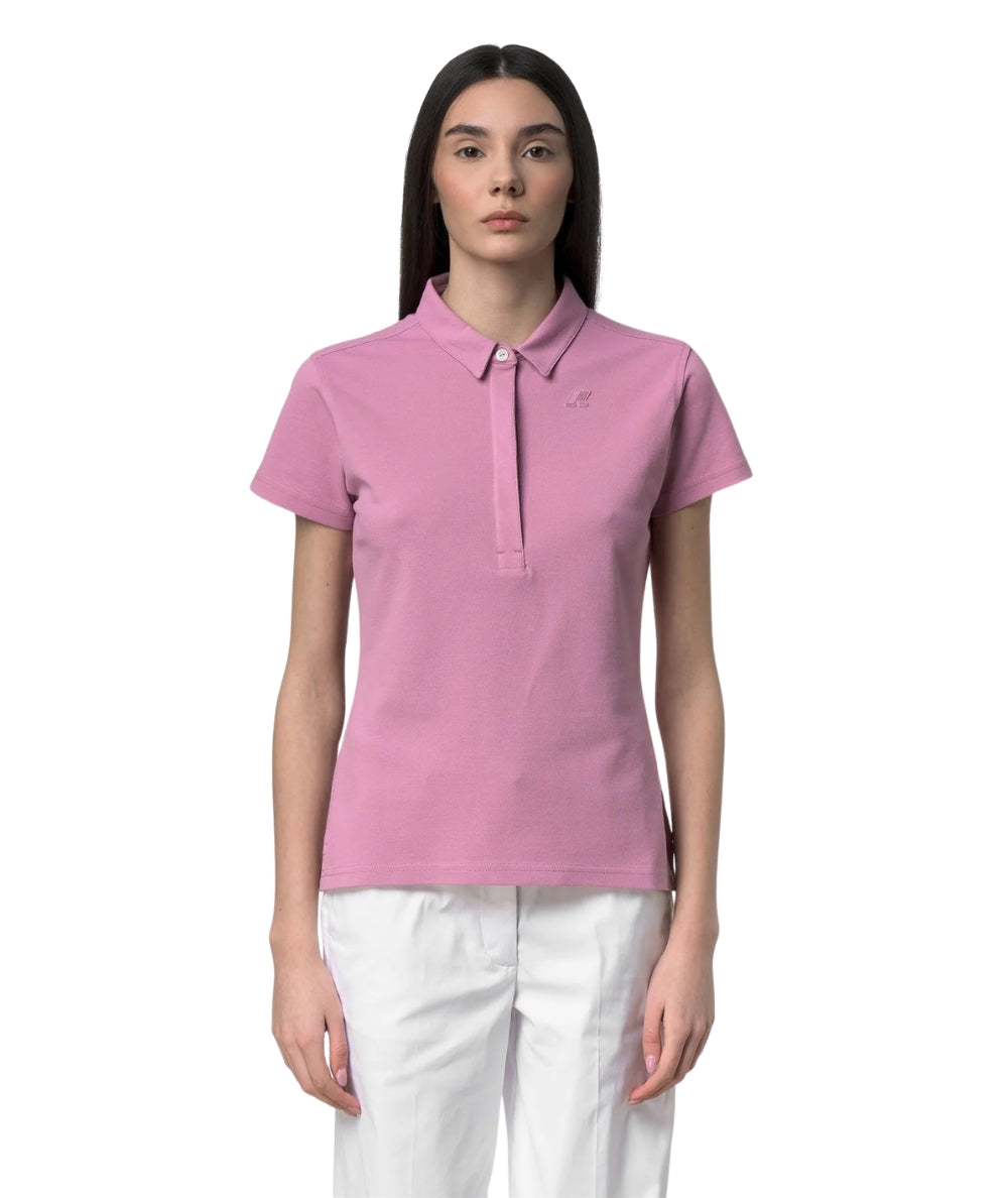 K-Way Polo in Cotone Pique Amedea K1127GW Violetta 